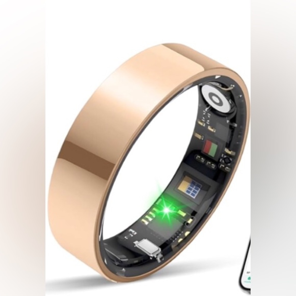 Smart Fitness Ring size 12 mens health rose gold